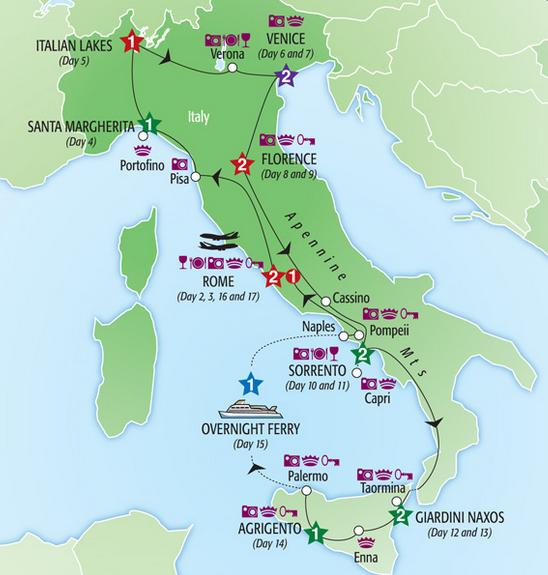 Italy Tour Sicily Rome Florence Venice Amalfi