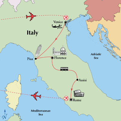 Italy Guided Tour 2024 itinerary