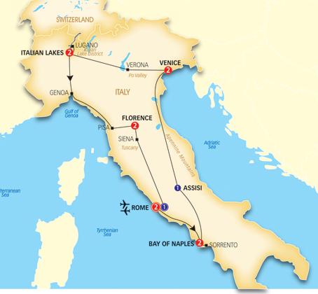 italy tour rome florence italian lakes venice amalfi