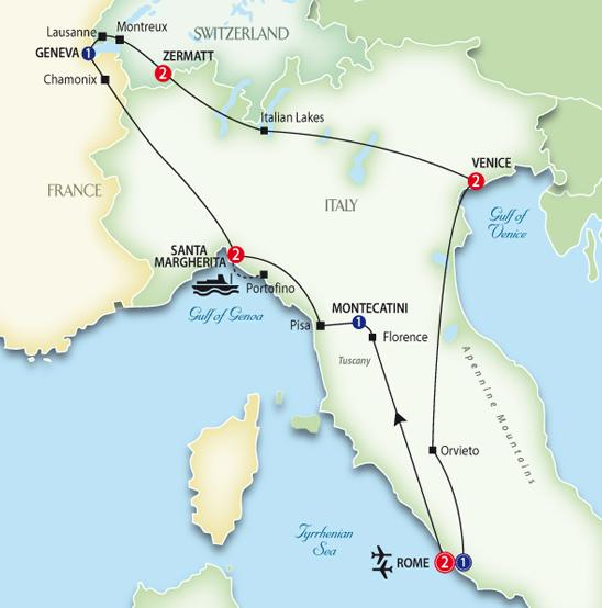 witzerland italy tour package