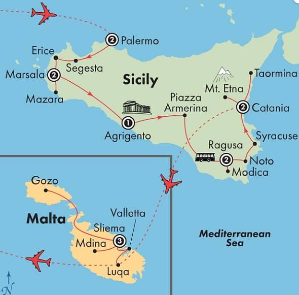 sicily malta small group tour