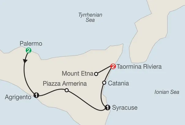 sicily tour packages palermo to taormina