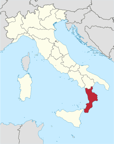 location map calabria travel guide
