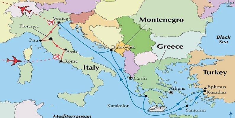 Mediterranean Cruise Ship Ports Maps