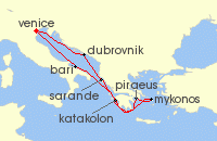 venice cruise tour map poesia
