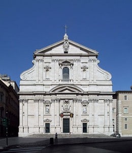 facade church of gesu rome