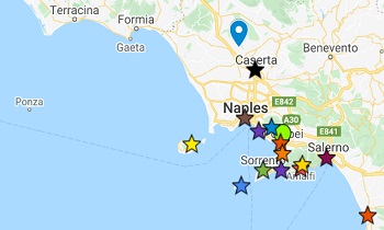 italy travel guide campania southern italy map location