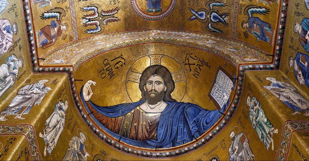 Christ Pantocrator apse mosaic in Monreale Cathedral, UNESCO Norman site on Best of Sicily Tour 2026