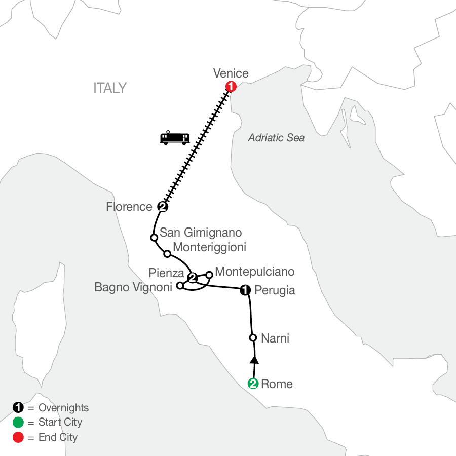 italy tour rome to venice umbria tuscany florence